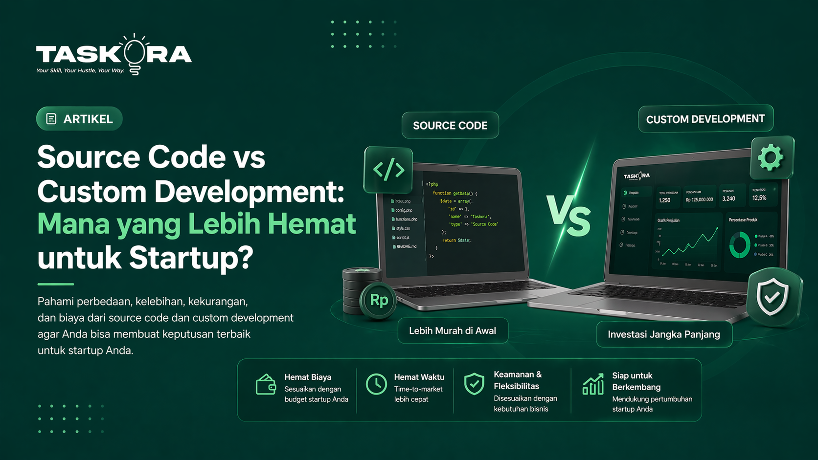 Source Code vs Custom Development: Mana yang Lebih Hemat untuk Startup?